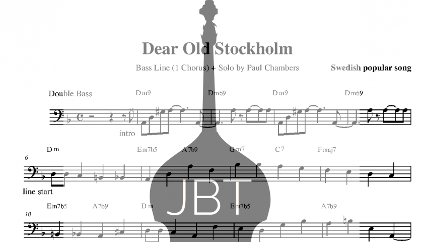 jazz bass transcriptions