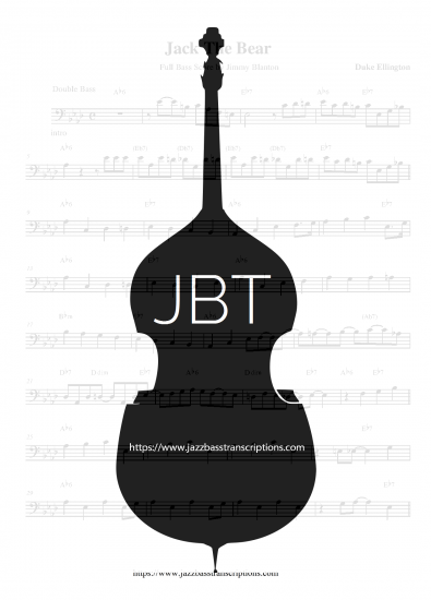 Jack The Bear - Jimmy Blanton Full Bass Score