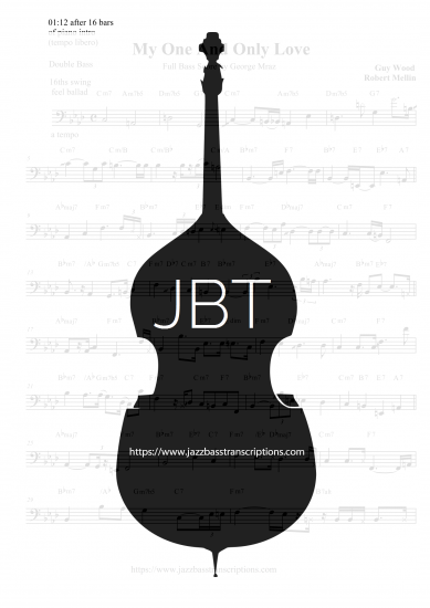 My One And Only Love - George Mraz Full Bass Score